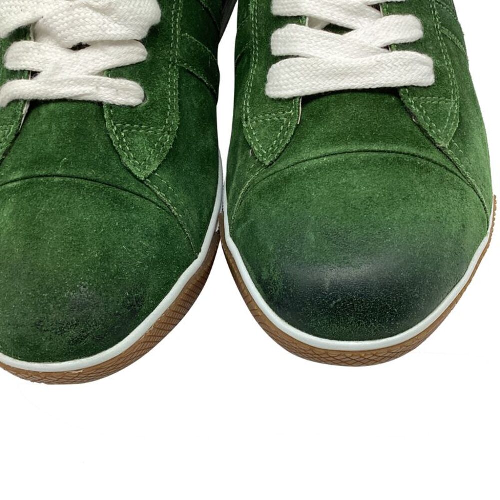 Prada Sport Cap-Toe Sneakers in Olive Suede - Picture 12 of 12